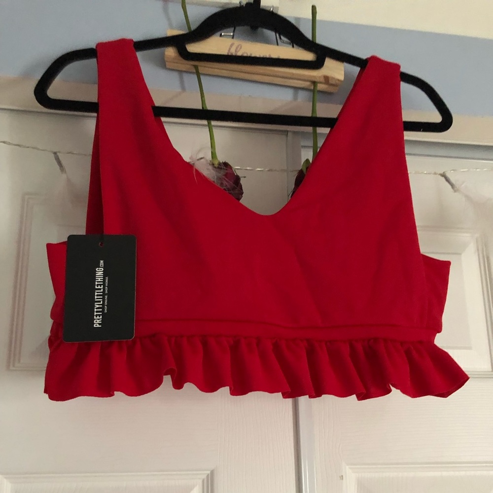 Red crop top PLT